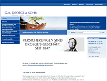 Tablet Screenshot of droege-vers.de